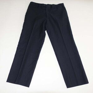 Jos. A. Bank Men's Traveler Tailored Fit Dress Pants 36 x 29 Navy Blue 100% Wool